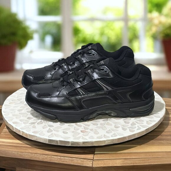 Vionic Walker Classic Men’s 11 Wide Leather Walking Shoes Orthotic Support Comfy - Picture 4 of 13